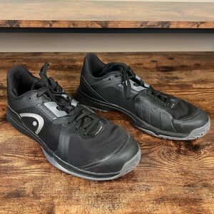 HEAD Sprint Team 3.5 Black/Grey Pickleball Tennis Sneaker Shoes mens 7.5 women 9